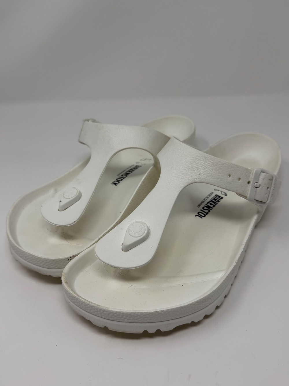 Birkenstock White Women's Thong Sz. 41